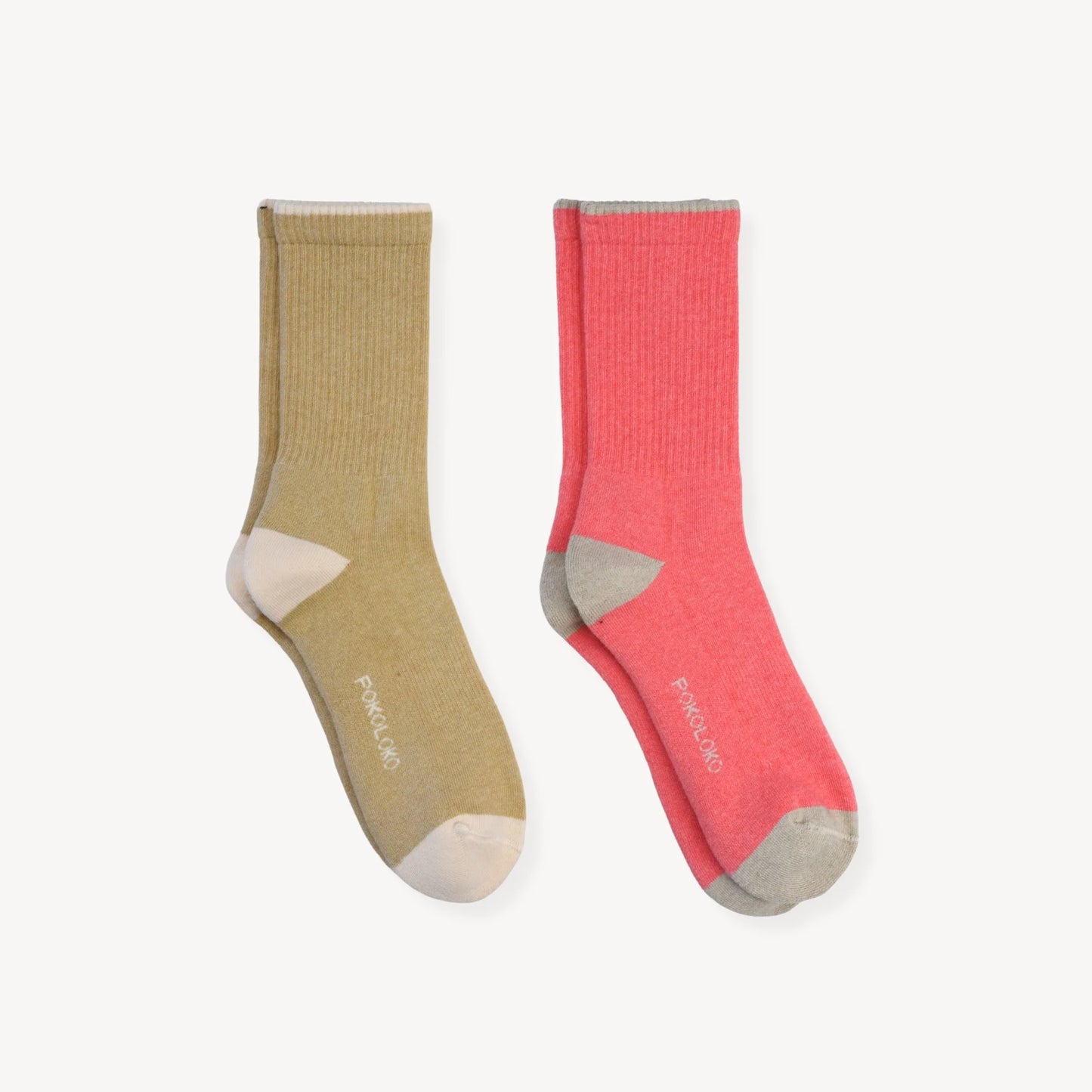 Pima Cotton Heel Toe Socks - 2 Pack