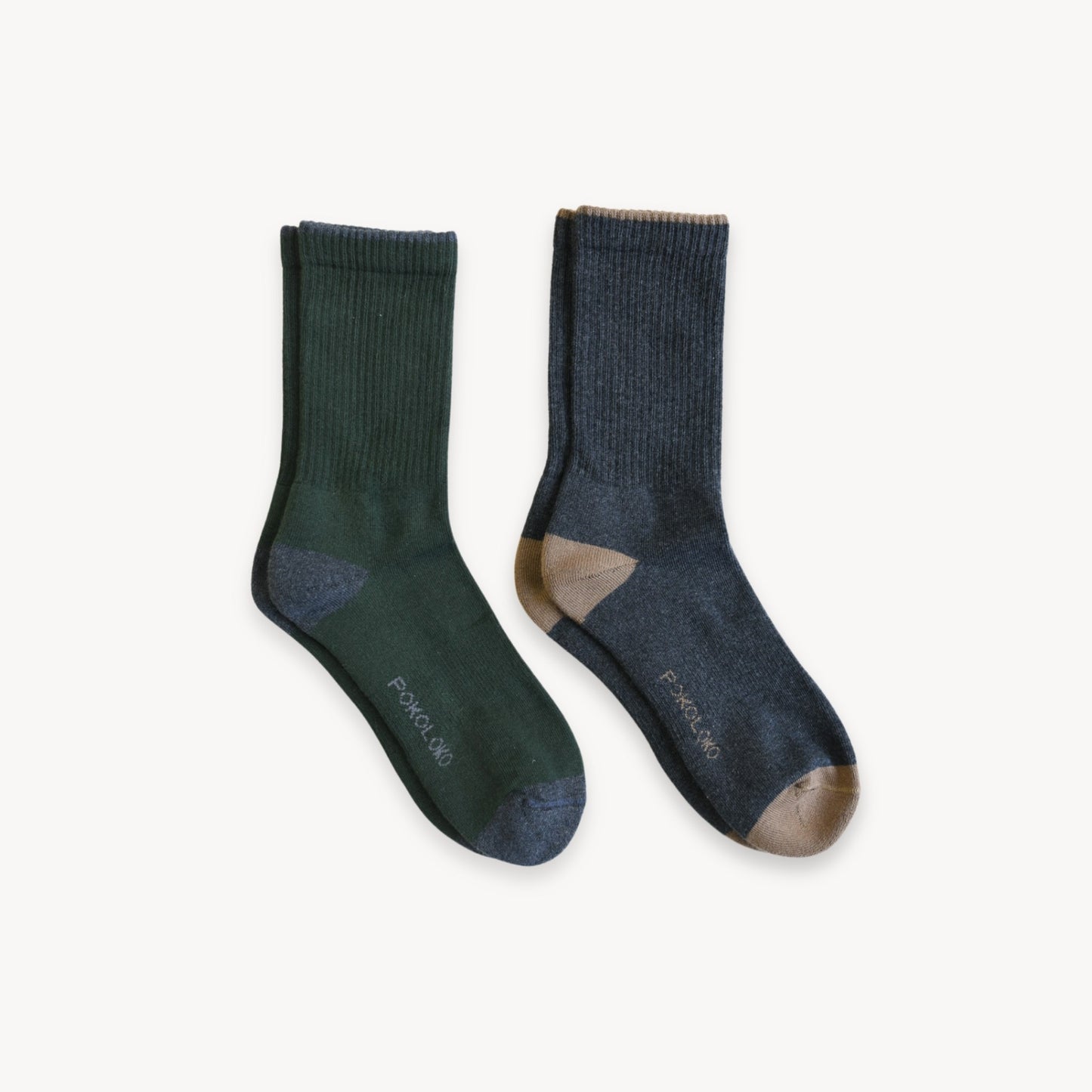 Pima Cotton Heel Toe Socks - 2 Pack