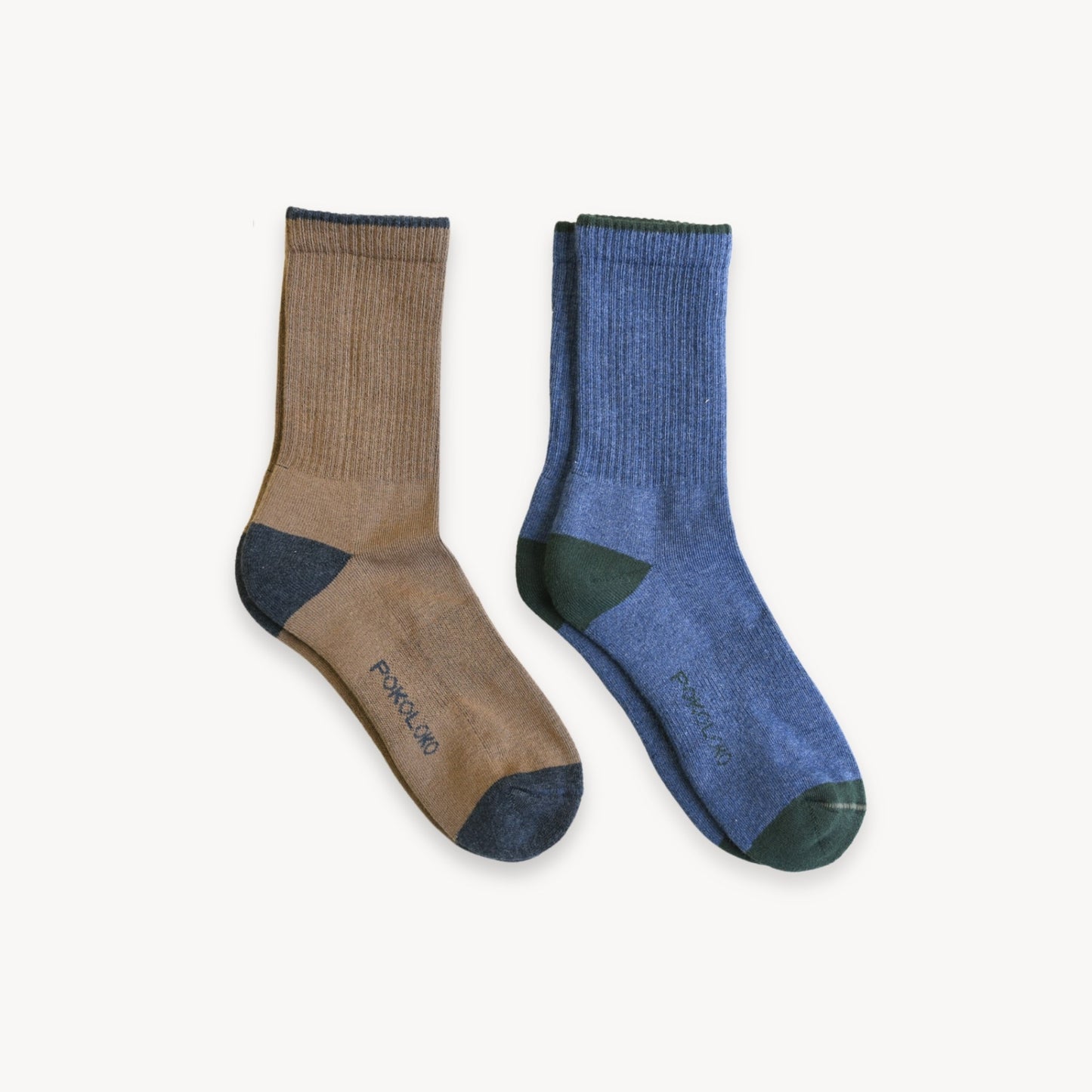 Pima Cotton Heel Toe Socks - 2 Pack