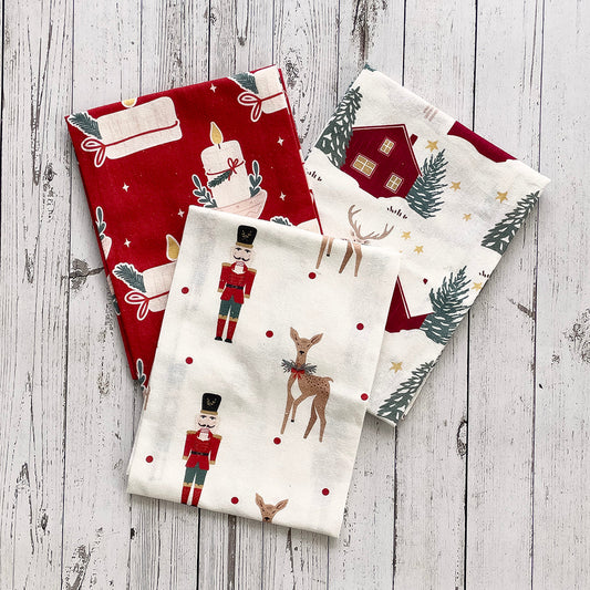 Holiday Floursack Tea Towels Set/3