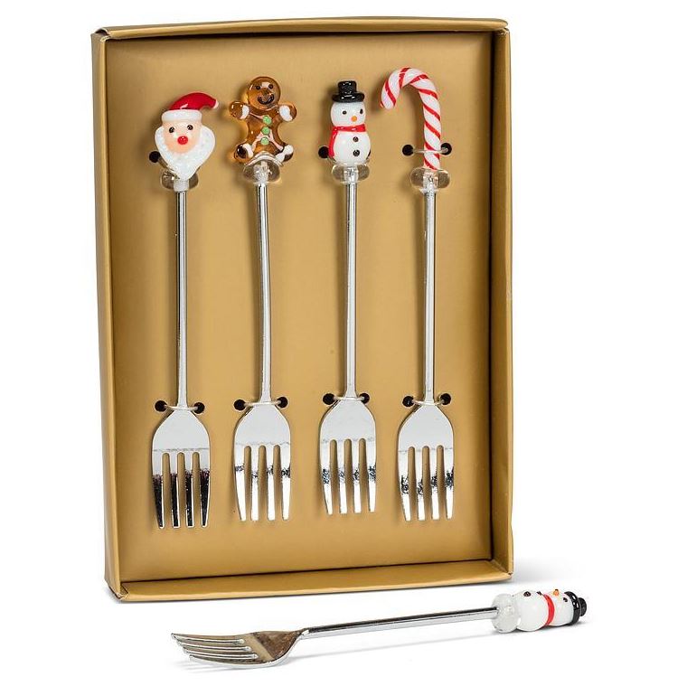 Holiday Cocktail Forks - Set of 4