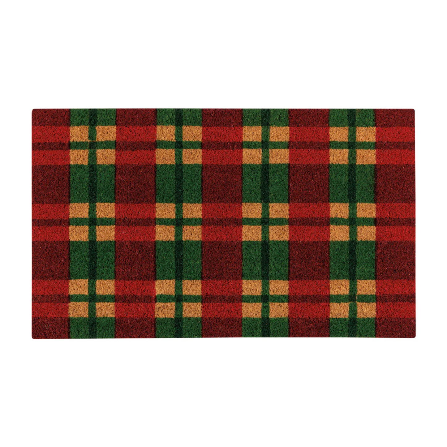 Holiday Plaid Doormat