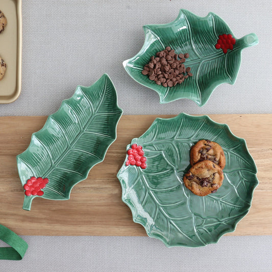 Holly Serving Platters