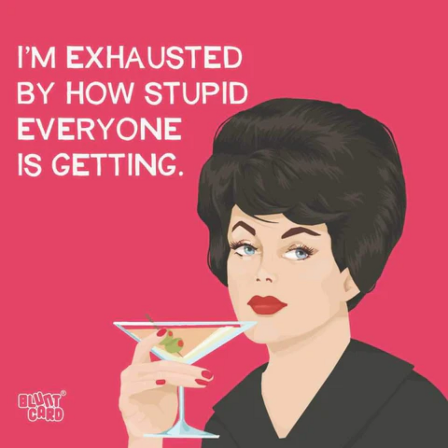 Blunt Card Funny Cocktail Napkins