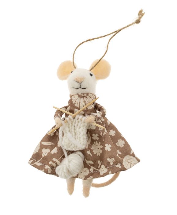 Holiday Felt Mice Ornaments
