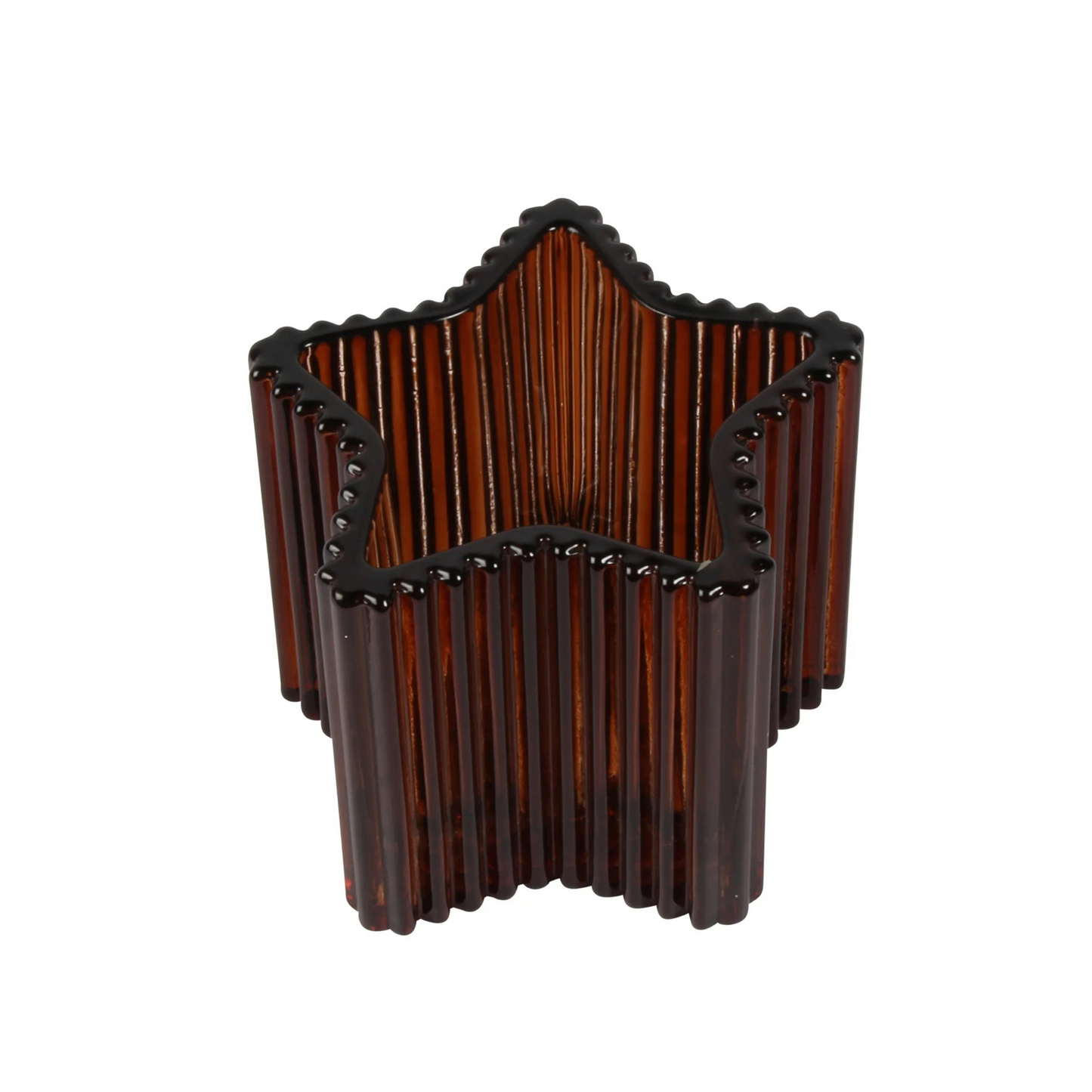 Glass Star Shaped Candle Holders