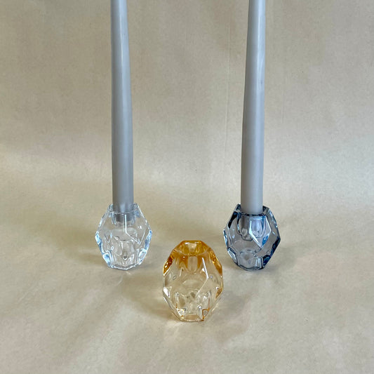 Kye Reversible Glass Taper Holder - Small