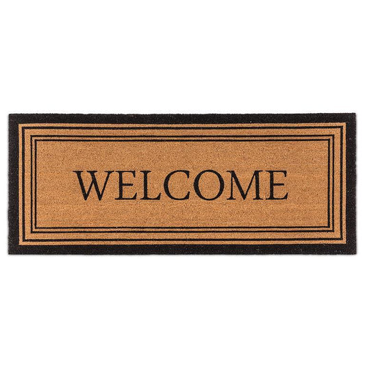 Long Welcome Doormat with Border