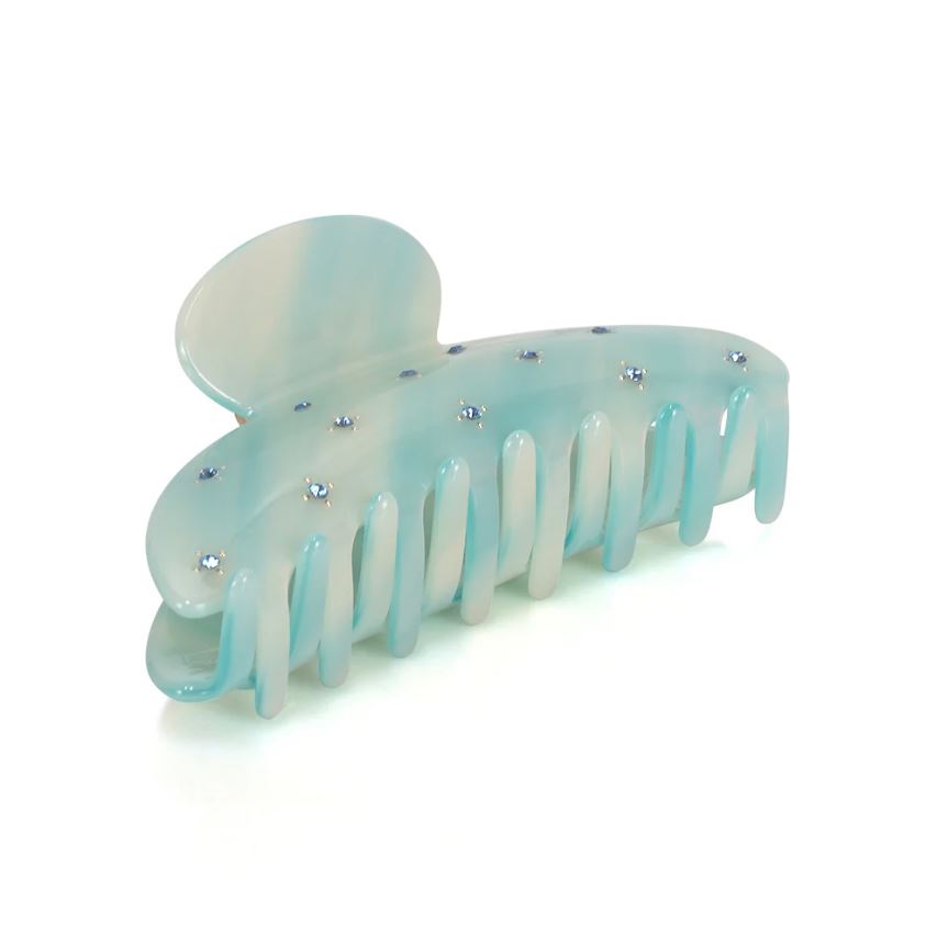 Marble Crystal Claw Clips