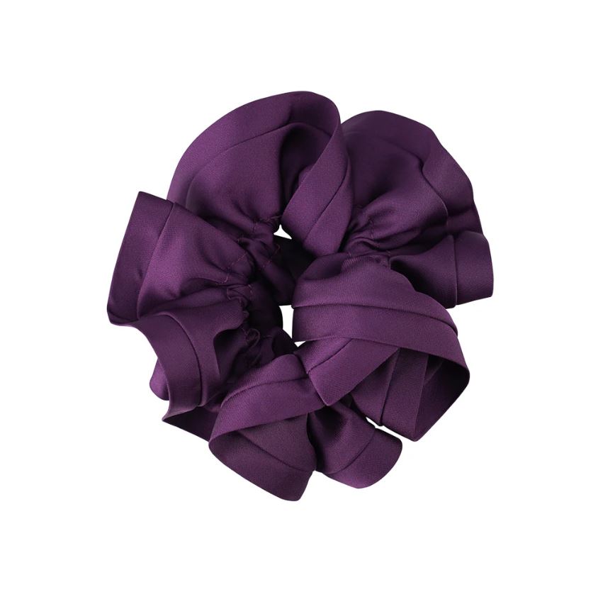 Satin Trim Scrunchies