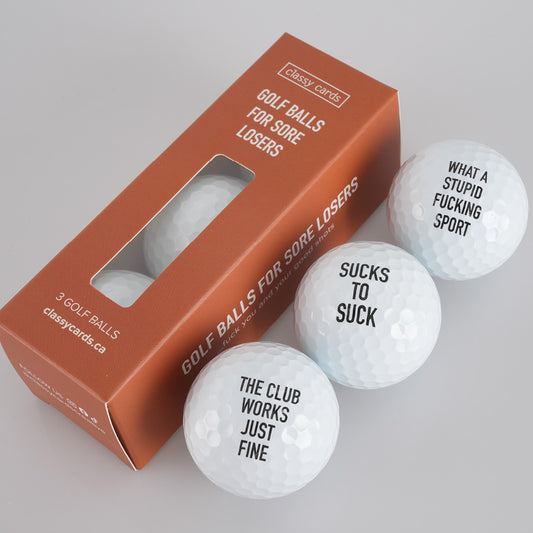 Classy Cards Golf Balls