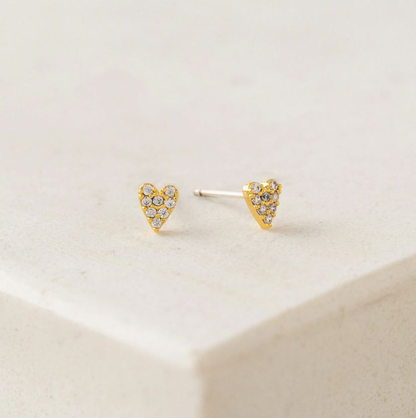 Lover's Tempo Flutter Stud Earrings - Gold