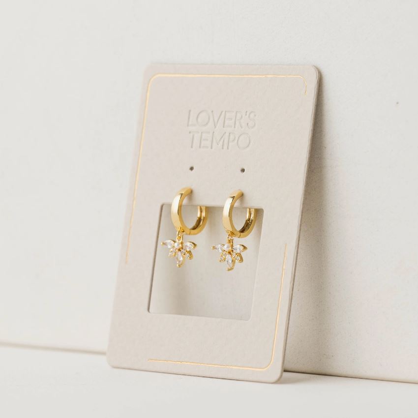 Lover's Tempo Harlowe Huggie Drop Earrings - Gold