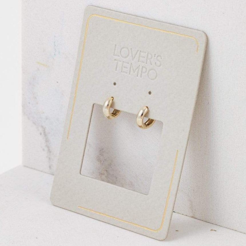 Lover's Tempo Tube 10mm Huggie Earrings