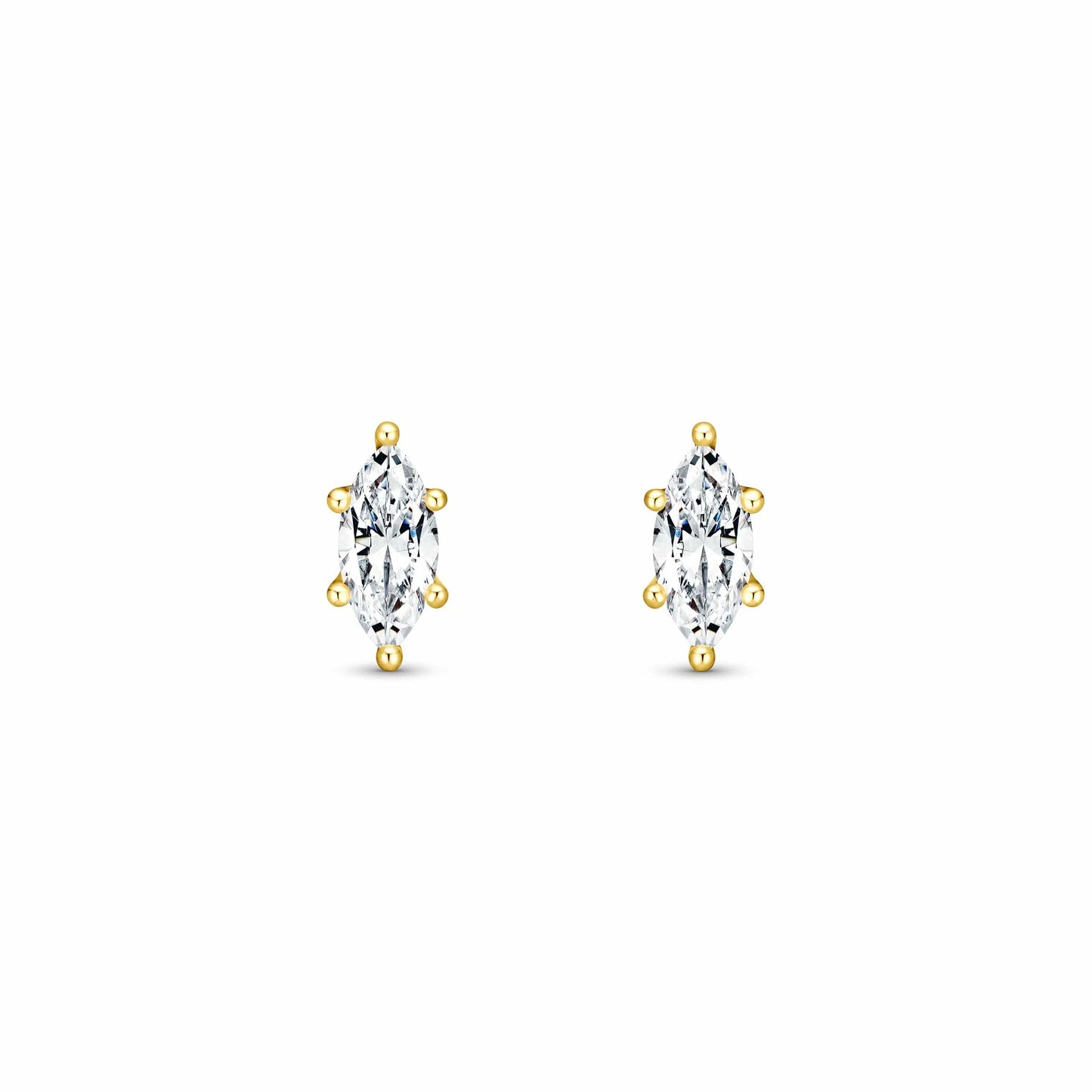 Lover's Tempo Alpha Marquise Stud Earrings