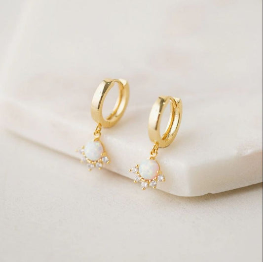 Lover's Tempo Juno Huggie Drop Hoop Earrings