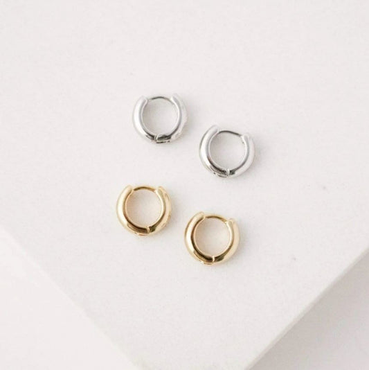 Lover's Tempo Tube 10mm Huggie Earrings