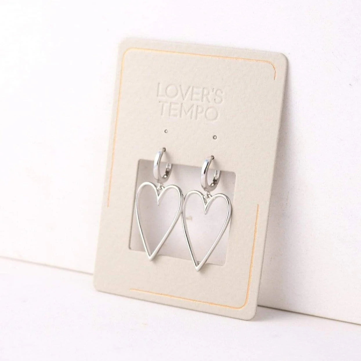 Lover's Tempo Lovestruck Heart Hoop Earrings