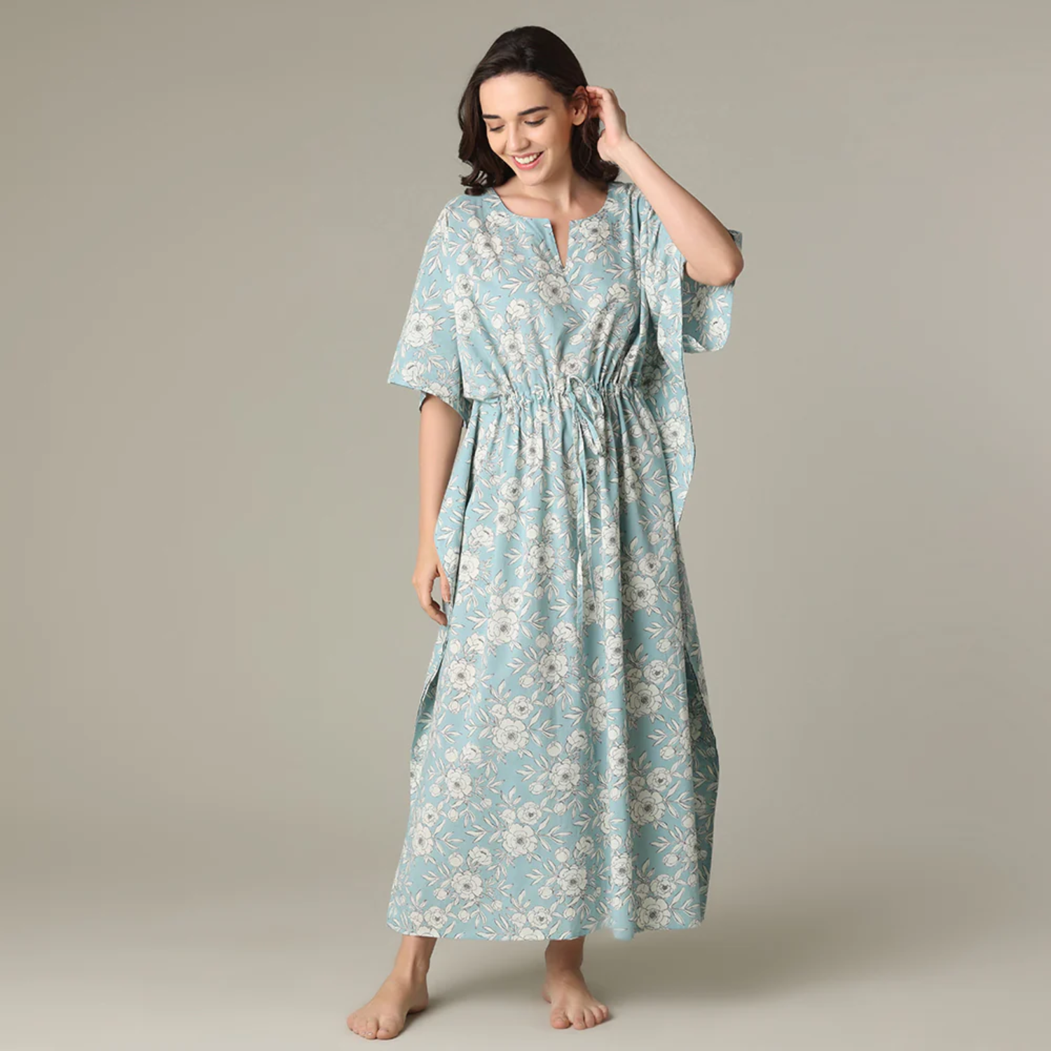 Cotton Kaftan Kaftan Dressing Gowns Ladies Indian Women Dress