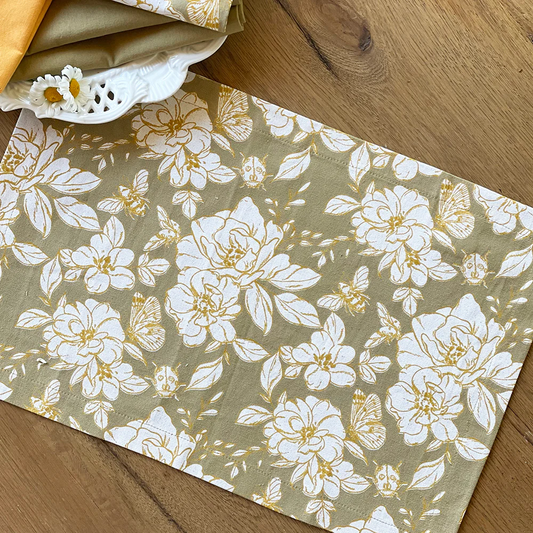 Printed Cotton Placemats - Set of 4