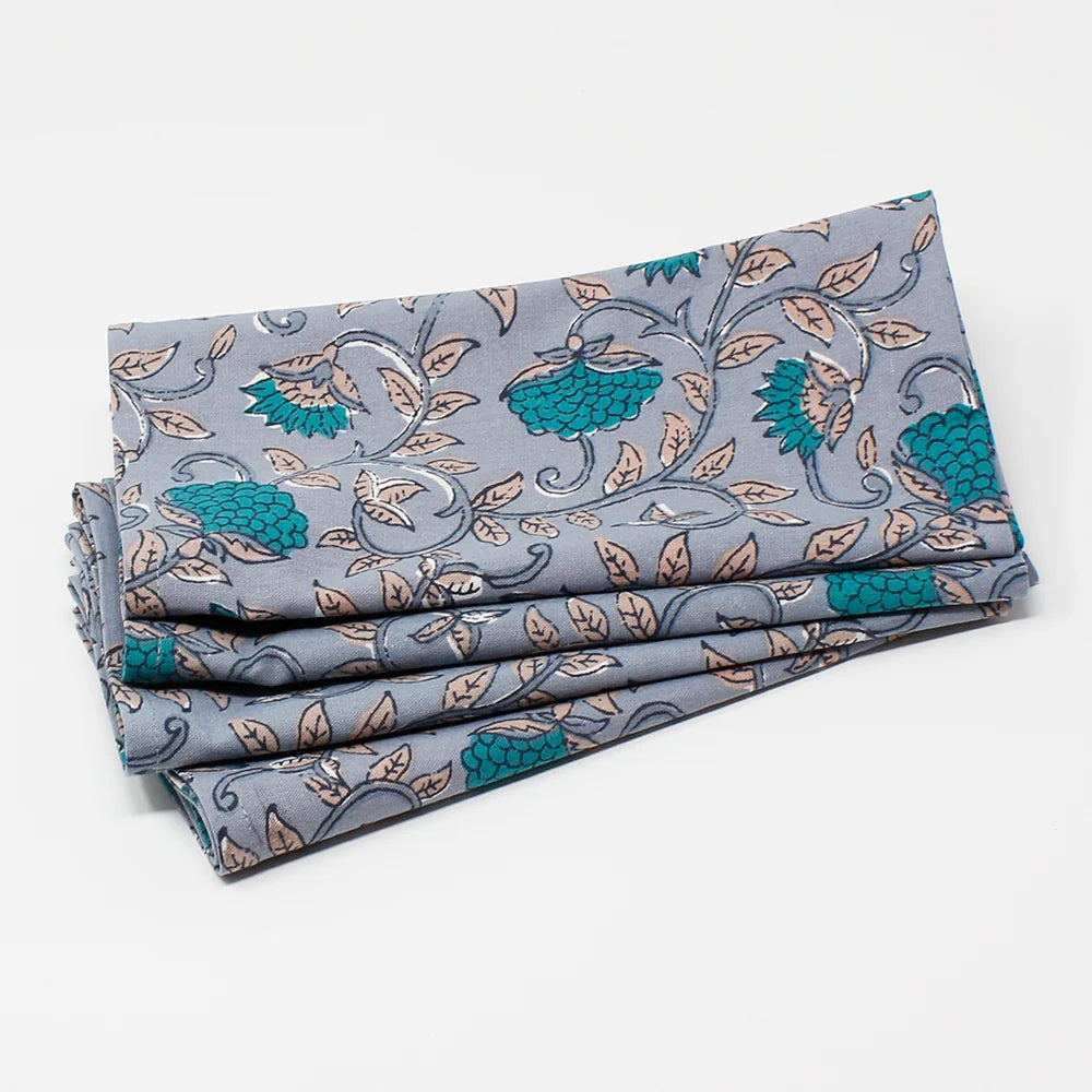 Printed Cotton Woven Napkins Set/4