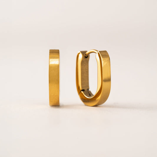 Maya Paperclip Hoop Earrings