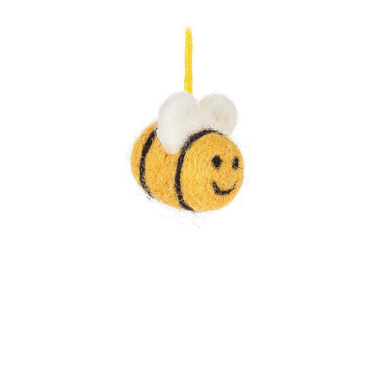 Mini Felt Bee Ornament