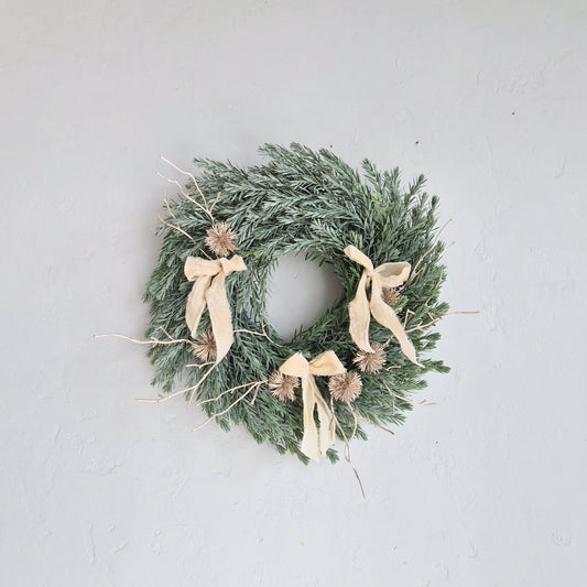 13"Mini Wreath- Soft Neutrals