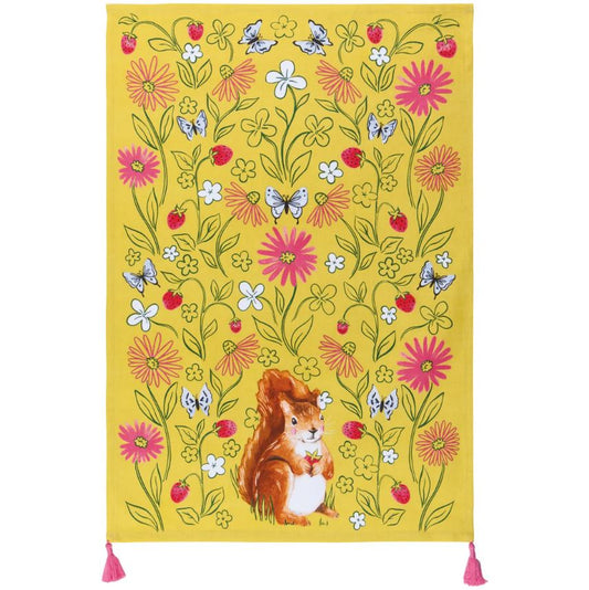 Mr. Squirrel Tea Towel