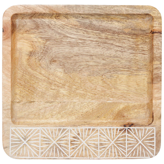 Nosh Mango Wood 10" Plate