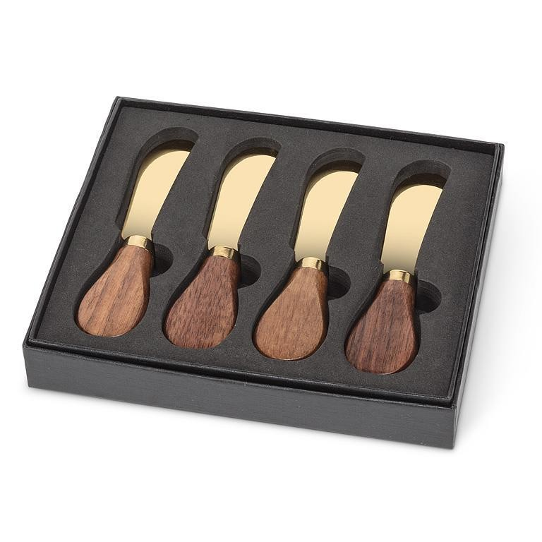 Walnut Cheese Knives - Set of 4