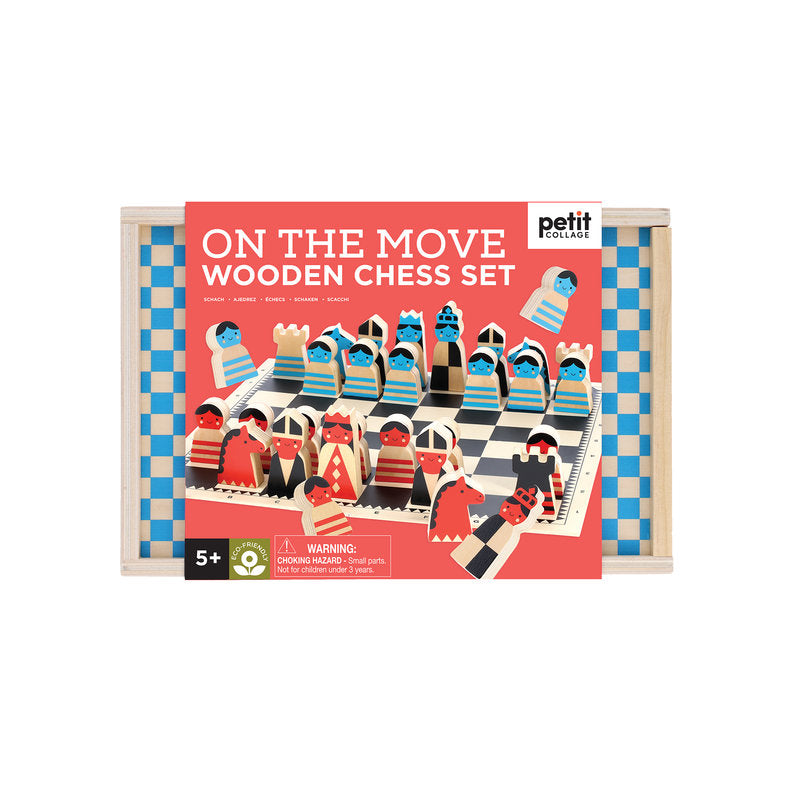 On The Move Wooden Chess Set