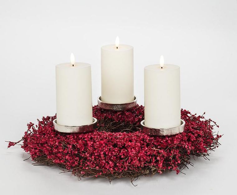 Pillar Holder on Stake - Silver