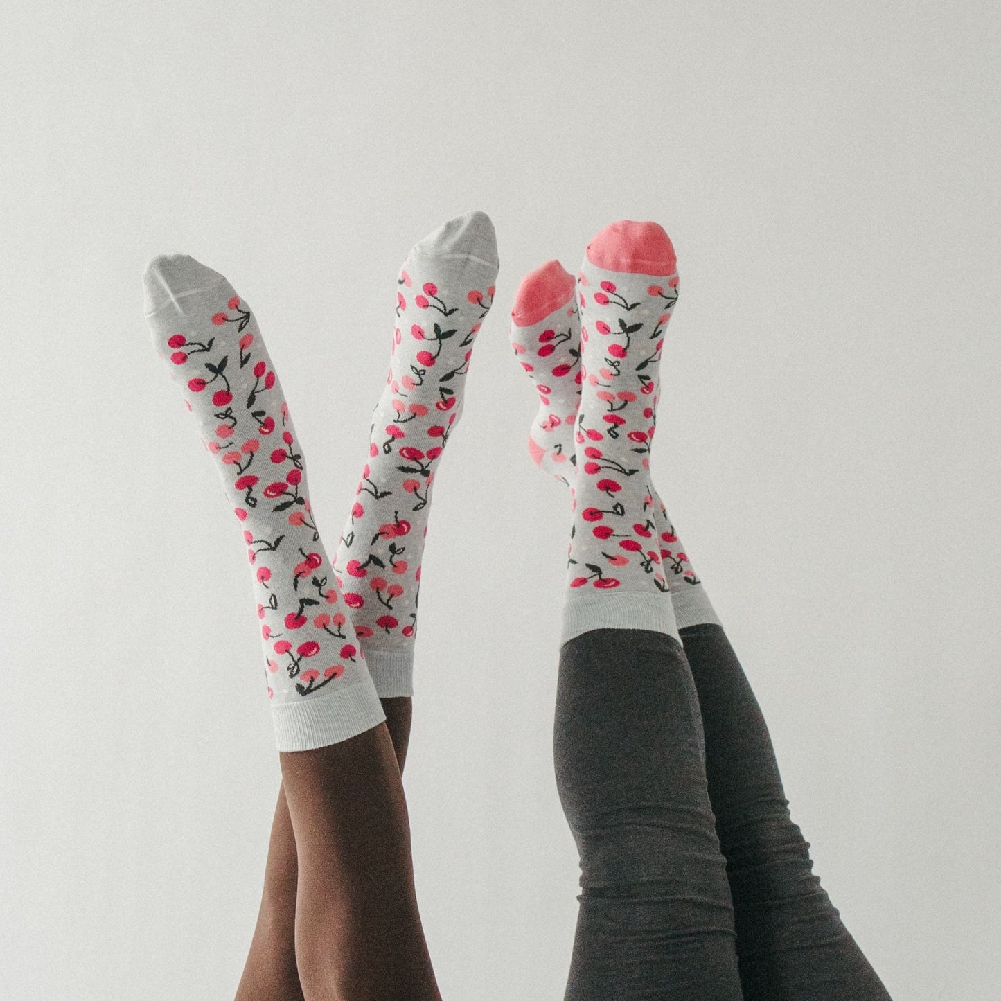 Pima Cotton Socks - Cherry 2 Pack