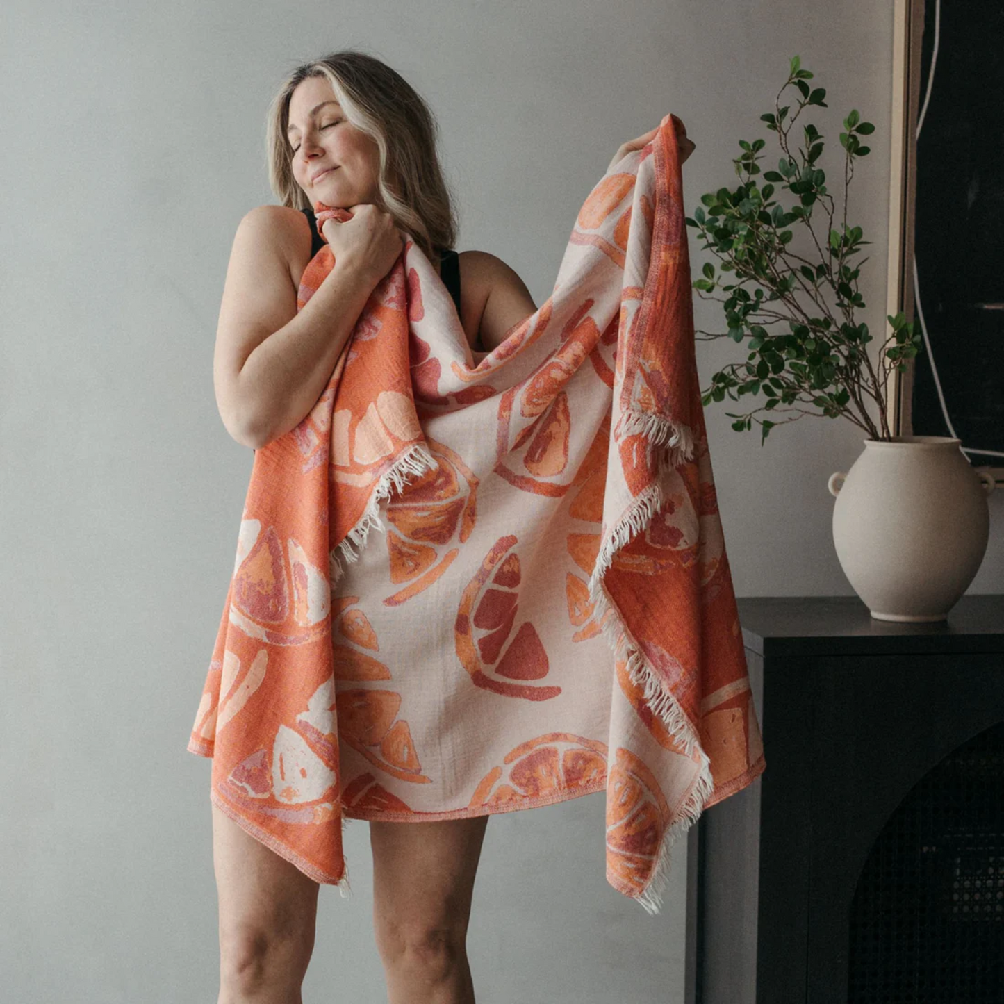 Orange Wedges Towel