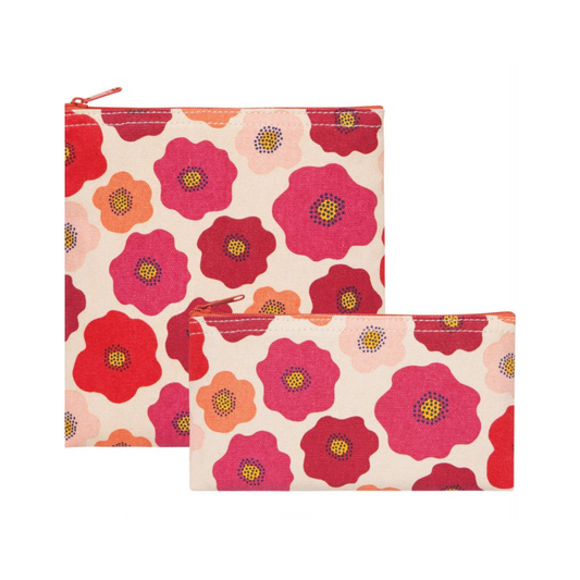 Poppy Snack Bags - Set of 2