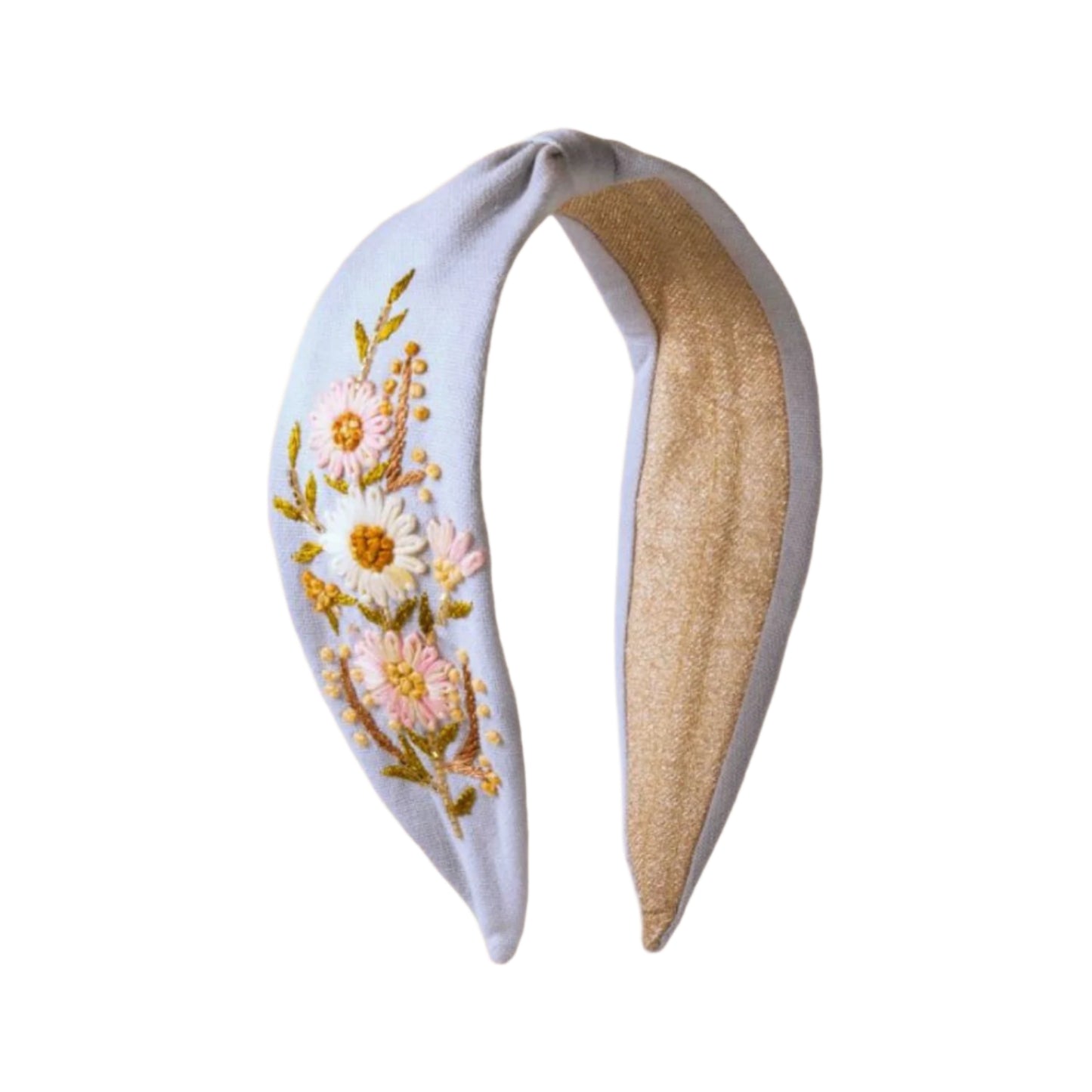 Embroidered Cotton Headband