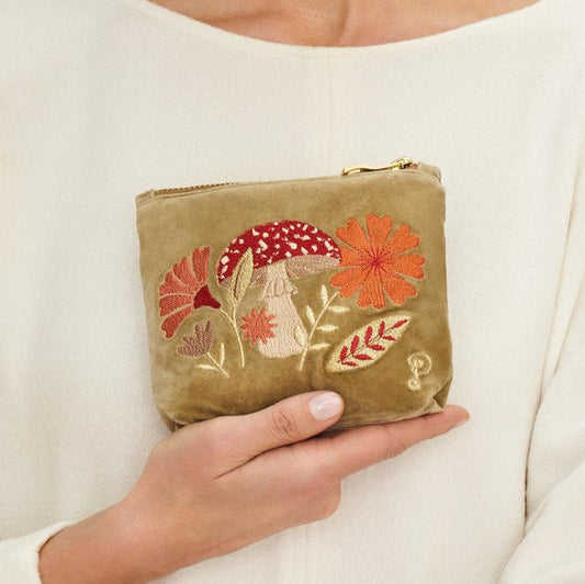 Velvet Embroidered Pouches