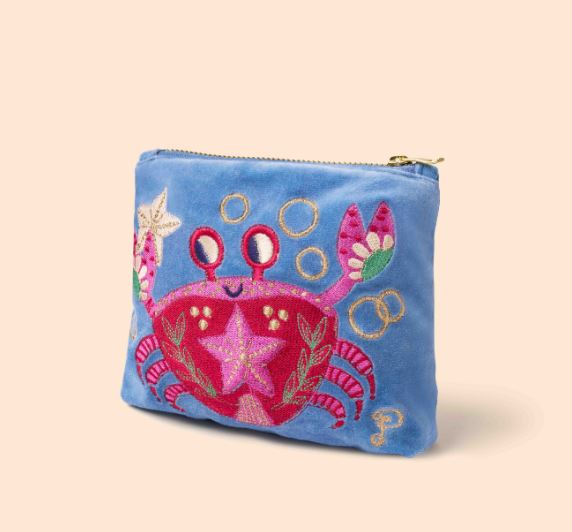 Velvet Embroidered Pouches