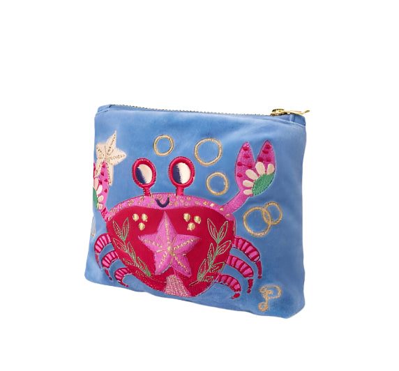 Velvet Embroidered Pouches