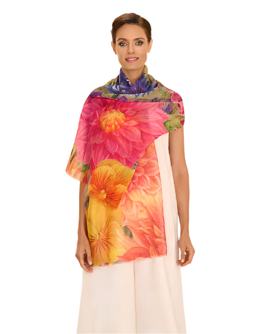 Linen/Cotton Printed Scarves