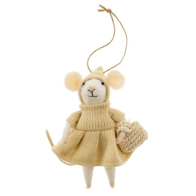 Holiday Felt Mice Ornaments