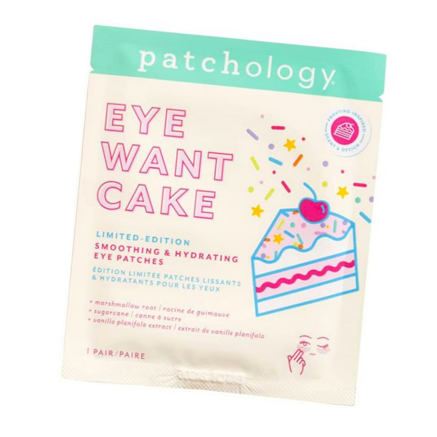 Patchology Smoothing & Hydrating Eye Patches - "Eye Want Cake"