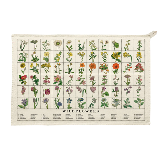 Organic Cotton Tea Towel - Wildflowers