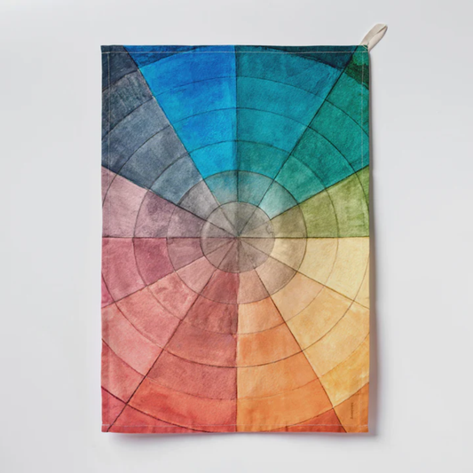 Organic Cotton Tea Towel - Colour Wheel
