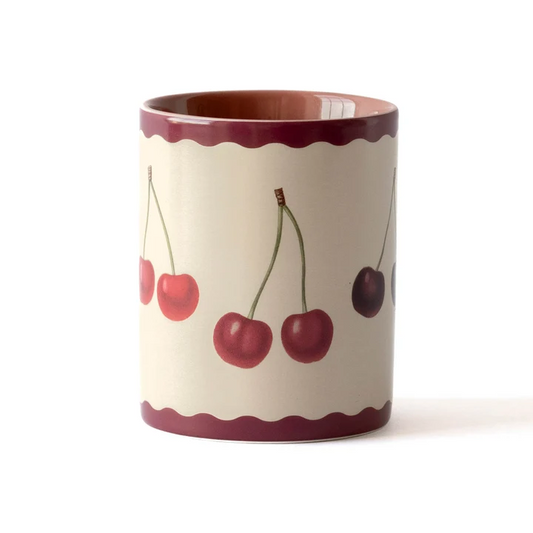 Printed Enamel Everything Pot - Cherries