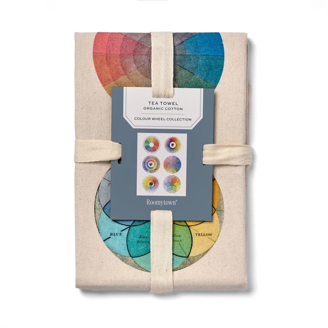 Organic Cotton Tea Towel - Colour Wheel Collection