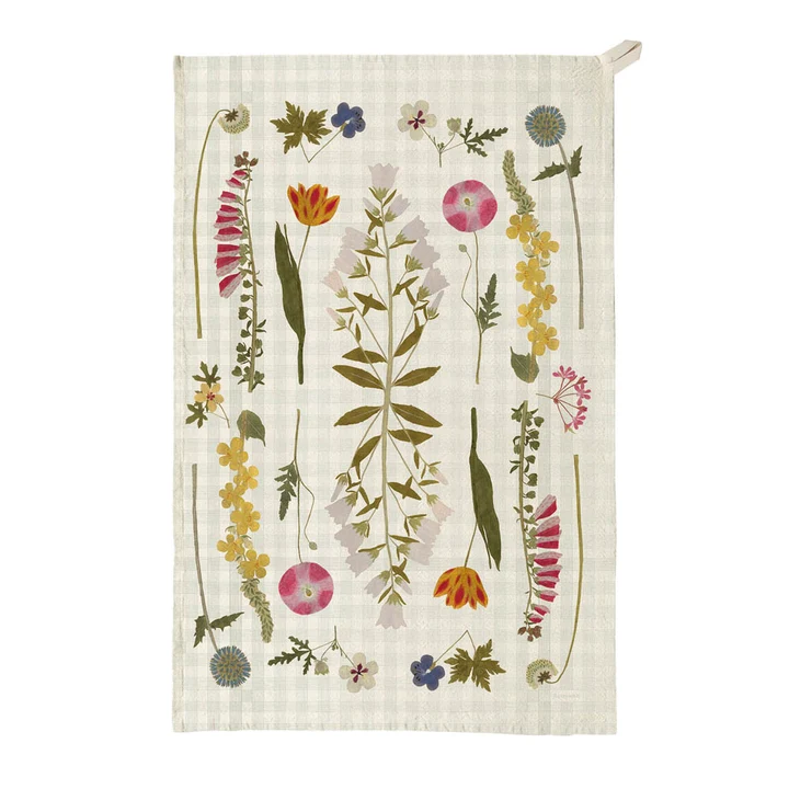 Organic Cotton Tea Towel - The Living Herbarium