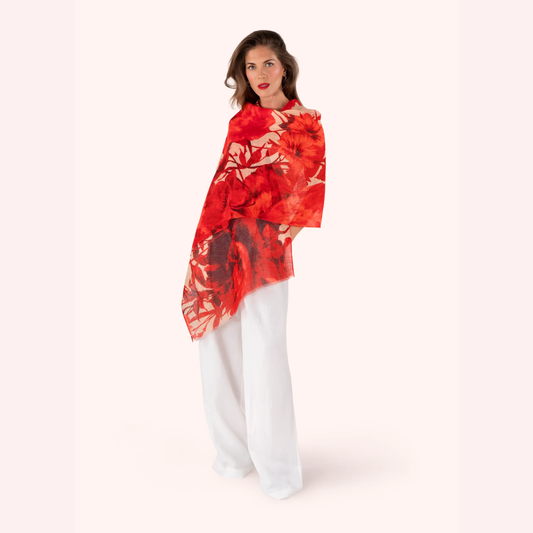 Linen/Cotton Printed Scarves
