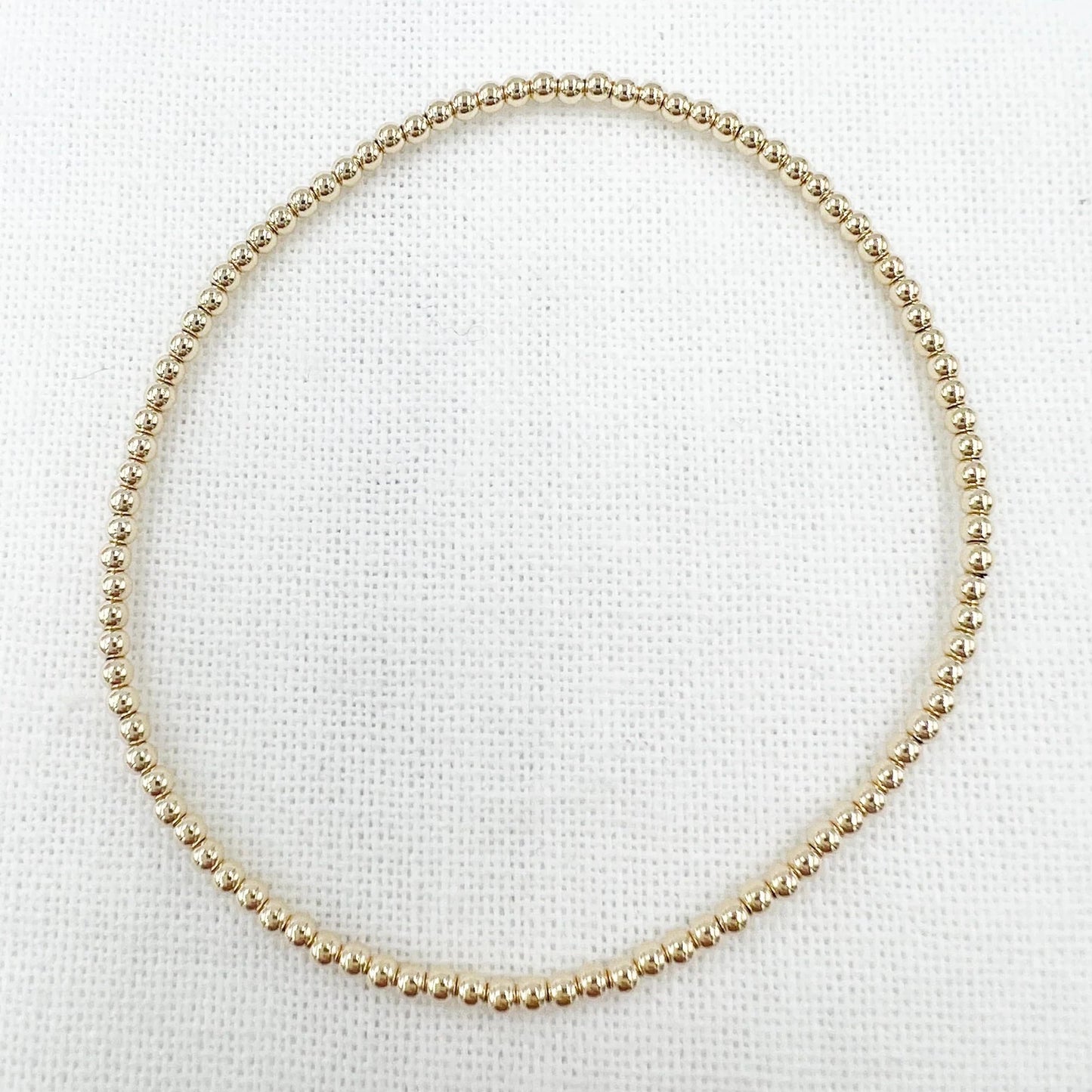 Gold Leave On Bracelet - 2mm